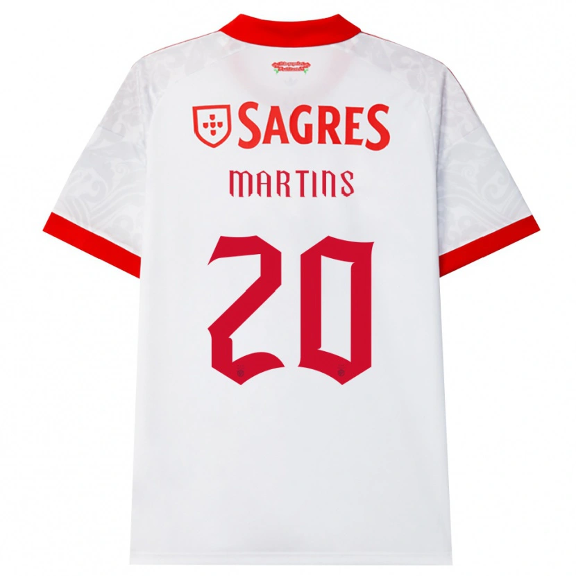 Danxen Dames Lara Martins #20 Wit Rood Geel Uitshirt Uittenue 2026/27 T-Shirt