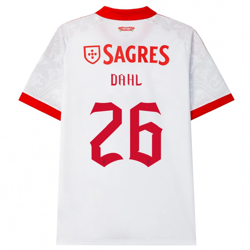 Danxen Dames Samuel Dahl #26 Wit Rood Geel Uitshirt Uittenue 2026/27 T-Shirt
