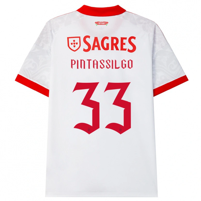 Danxen Dames Lara Pintassilgo #33 Wit Rood Geel Uitshirt Uittenue 2026/27 T-Shirt