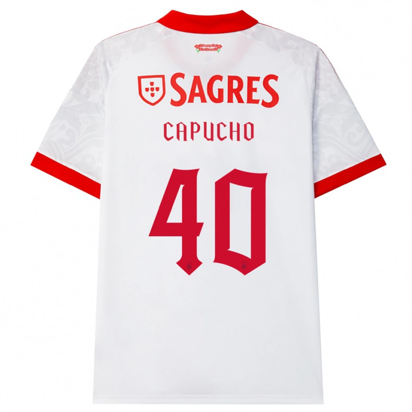 Danxen Dames João Capucho #40 Wit Rood Geel Uitshirt Uittenue 2026/27 T-Shirt