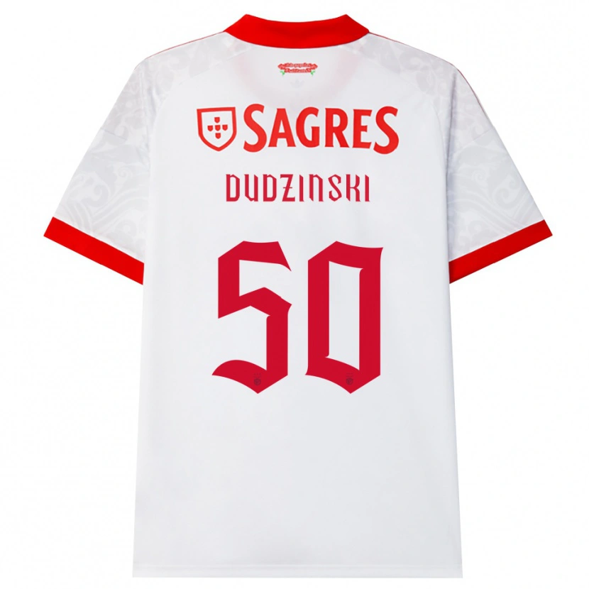 Danxen Dames Marcel Dudzinski #50 Wit Rood Geel Uitshirt Uittenue 2026/27 T-Shirt