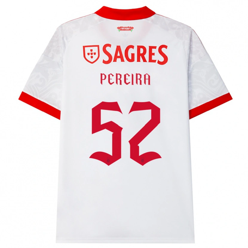 Danxen Dames Henrique Pereira #52 Wit Rood Geel Uitshirt Uittenue 2026/27 T-Shirt