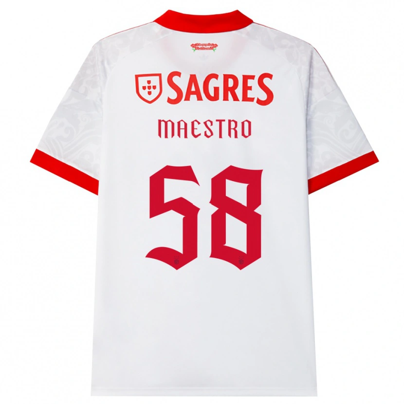 Danxen Dames Maestro #58 Wit Rood Geel Uitshirt Uittenue 2026/27 T-Shirt