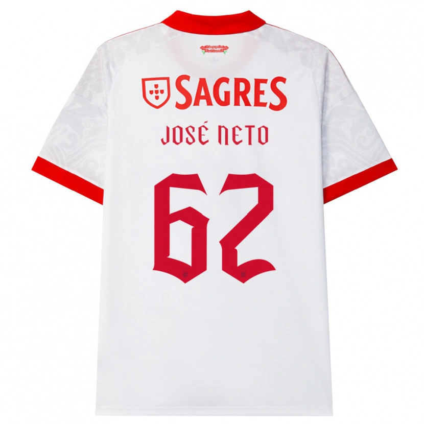 Danxen Dames José Neto #62 Wit Rood Geel Uitshirt Uittenue 2026/27 T-Shirt