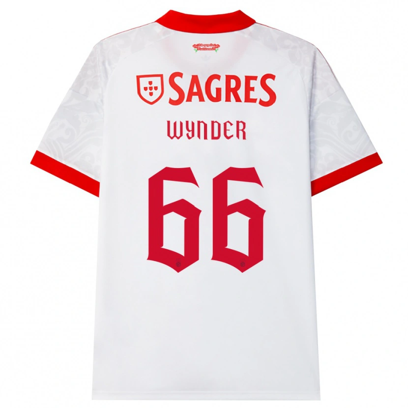 Danxen Dames Joshua Wynder #66 Wit Rood Geel Uitshirt Uittenue 2026/27 T-Shirt