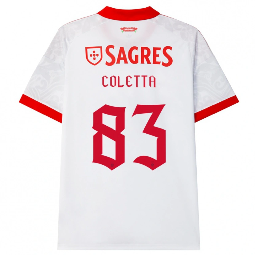 Danxen Dames Federico Coletta #83 Wit Rood Geel Uitshirt Uittenue 2026/27 T-Shirt