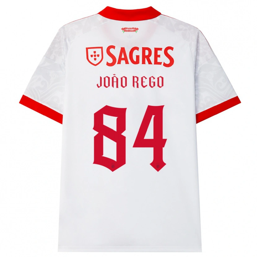 Danxen Dames João Rego #84 Wit Rood Geel Uitshirt Uittenue 2026/27 T-Shirt
