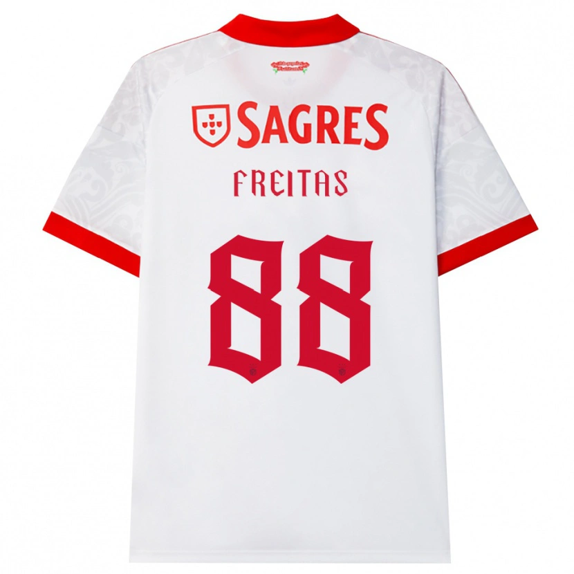 Danxen Dames Tiago Freitas #88 Wit Rood Geel Uitshirt Uittenue 2026/27 T-Shirt