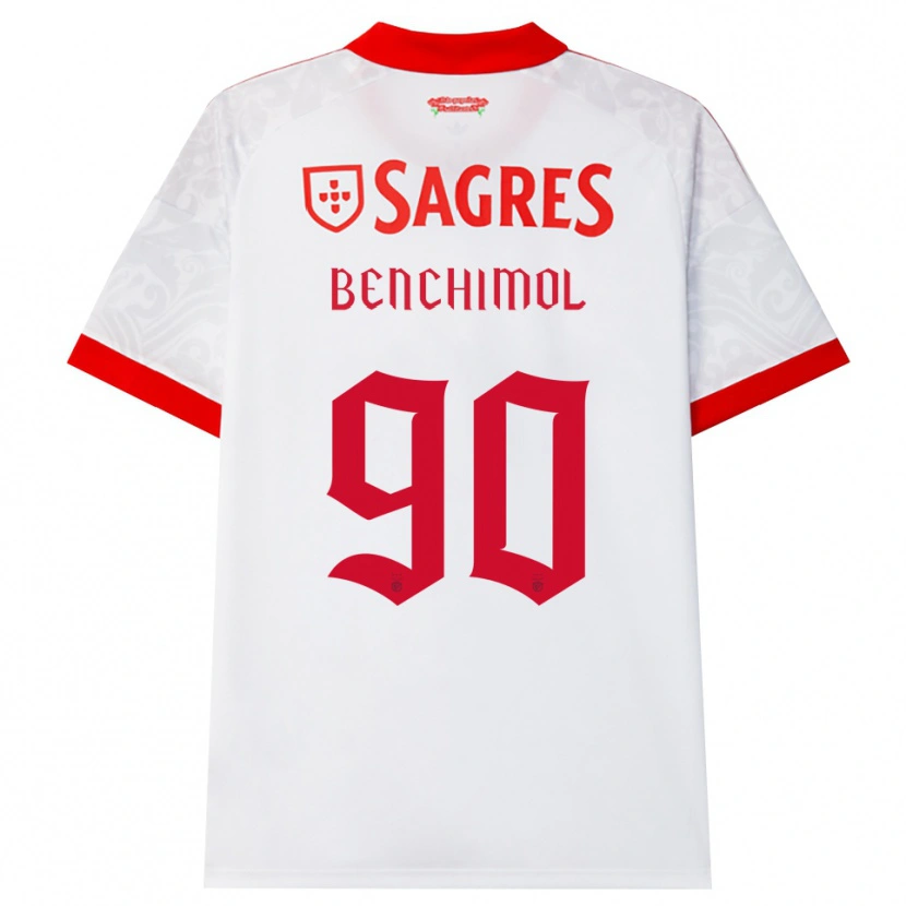 Danxen Dames Benchimol #90 Wit Rood Geel Uitshirt Uittenue 2026/27 T-Shirt