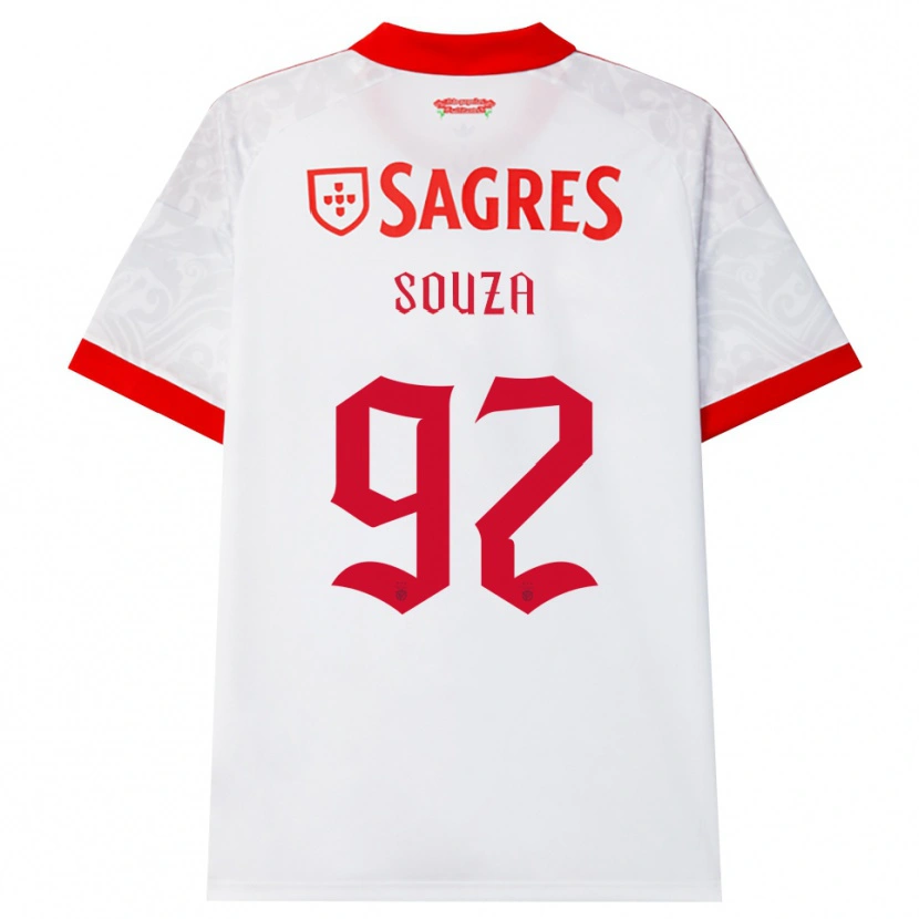 Danxen Dames Pedro Souza #92 Wit Rood Geel Uitshirt Uittenue 2026/27 T-Shirt