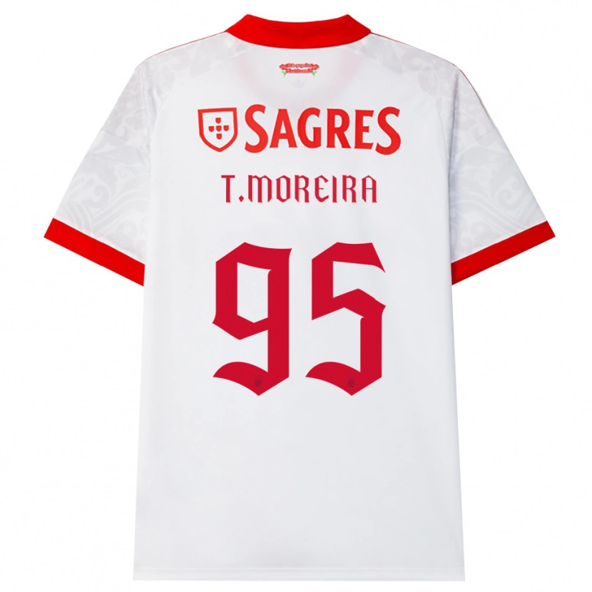 Danxen Dames Tomás Cruz #95 Wit Rood Geel Uitshirt Uittenue 2026/27 T-Shirt