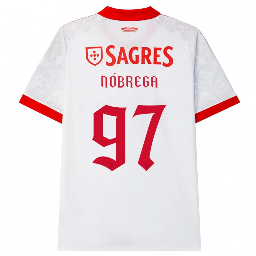 Danxen Dames Ricardo Nóbrega #97 Wit Rood Geel Uitshirt Uittenue 2026/27 T-Shirt
