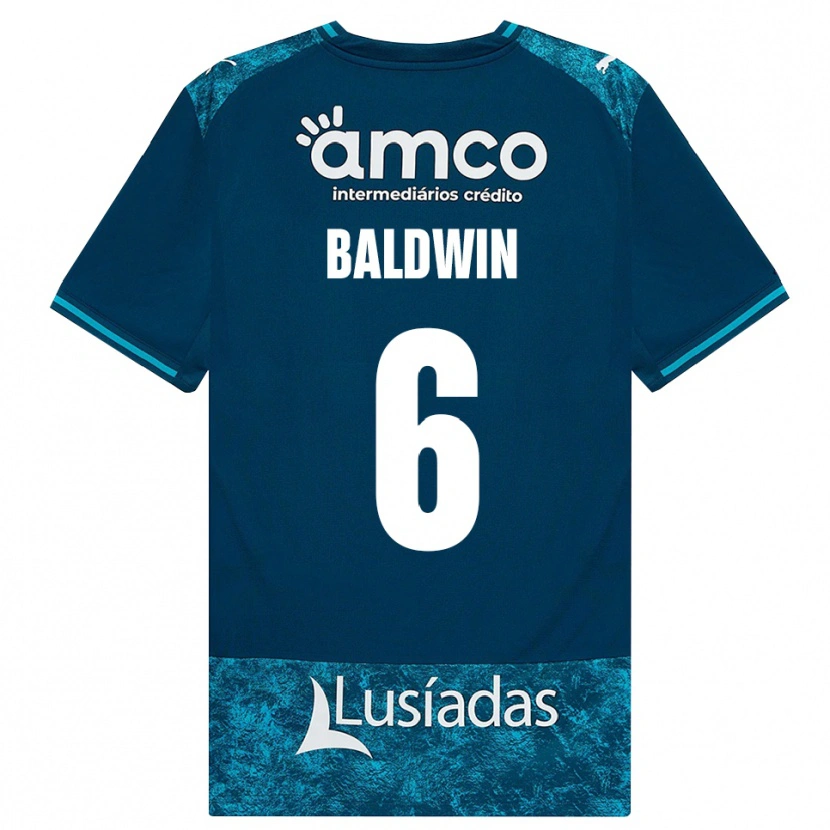 Danxen Dames Carlyn Baldwin #6 Donkerleigrijs Mediumturquoise Uitshirt Uittenue 2026/27 T-Shirt