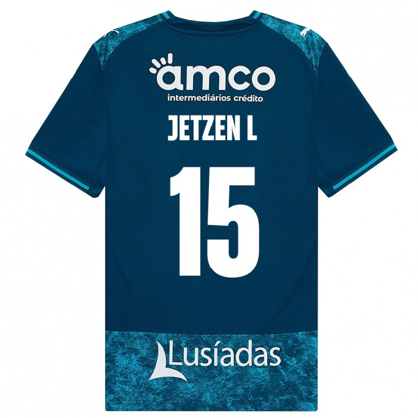 Danxen Dames Jetzen Lopes #15 Donkerleigrijs Mediumturquoise Uitshirt Uittenue 2026/27 T-Shirt