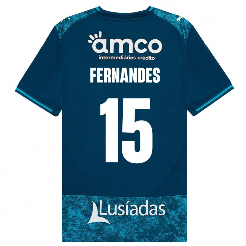 Danxen Dames Valdir Fernandes #15 Donkerleigrijs Mediumturquoise Uitshirt Uittenue 2026/27 T-Shirt