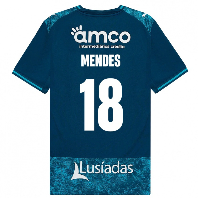 Danxen Dames Carolina Mendes #18 Donkerleigrijs Mediumturquoise Uitshirt Uittenue 2026/27 T-Shirt