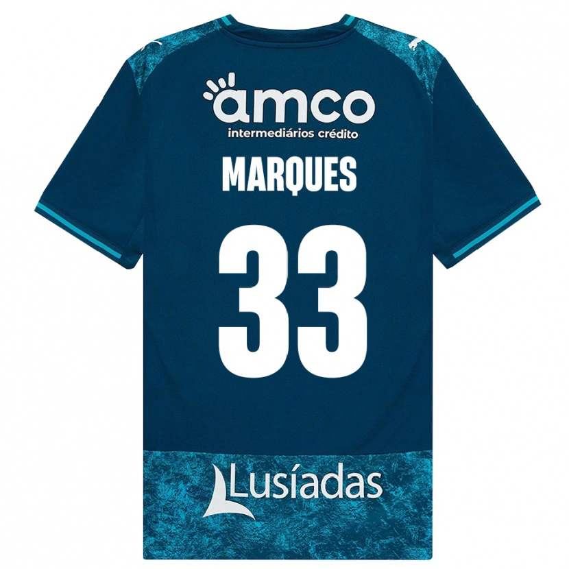 Danxen Dames João Marques #33 Donkerleigrijs Mediumturquoise Uitshirt Uittenue 2026/27 T-Shirt
