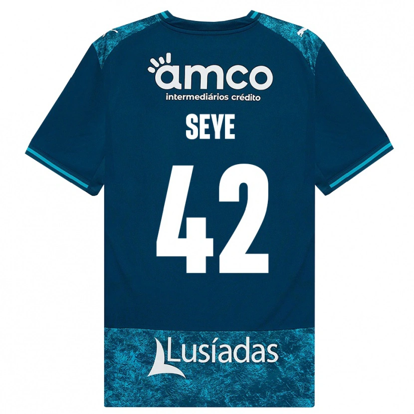Danxen Dames Modou Seye #42 Donkerleigrijs Mediumturquoise Uitshirt Uittenue 2026/27 T-Shirt