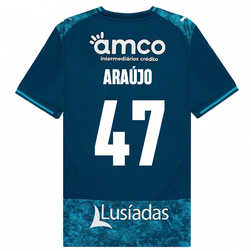 Danxen Dames Matheus Araújo #47 Donkerleigrijs Mediumturquoise Uitshirt Uittenue 2026/27 T-Shirt