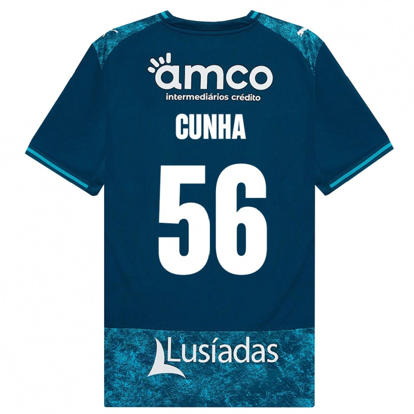 Danxen Dames Romário Cunha #56 Donkerleigrijs Mediumturquoise Uitshirt Uittenue 2026/27 T-Shirt