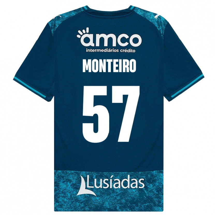 Danxen Dames Jordan Monteiro #57 Donkerleigrijs Mediumturquoise Uitshirt Uittenue 2026/27 T-Shirt
