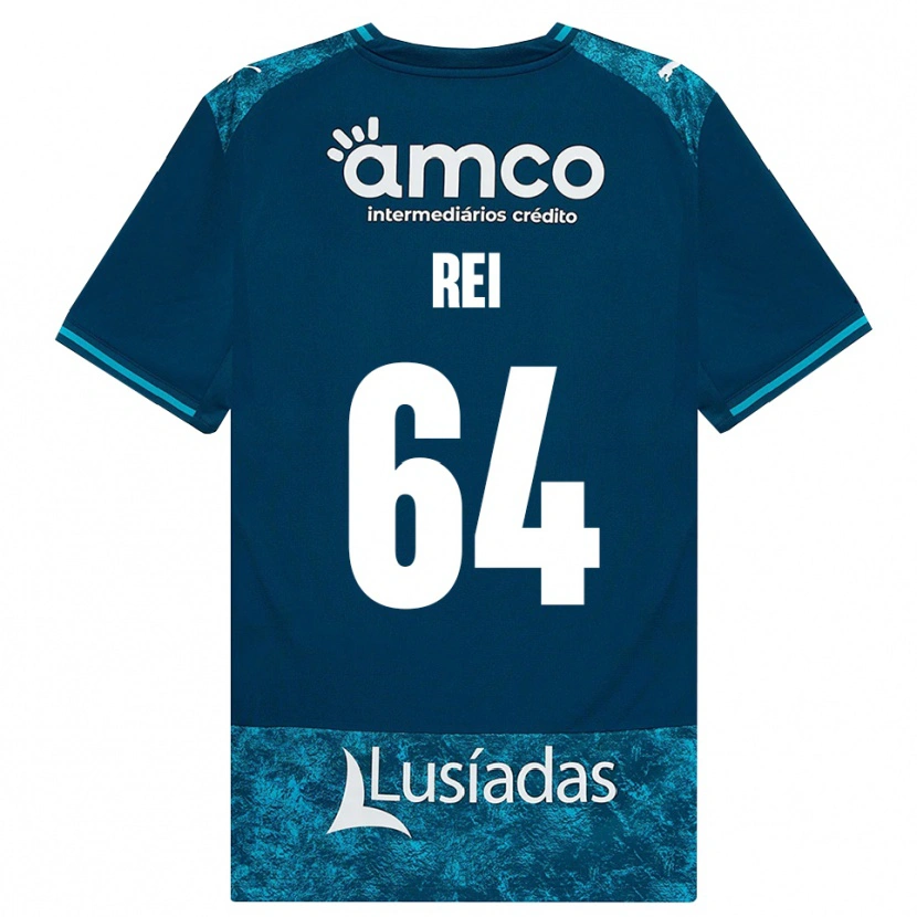Danxen Dames Ricardo Rei #64 Donkerleigrijs Mediumturquoise Uitshirt Uittenue 2026/27 T-Shirt