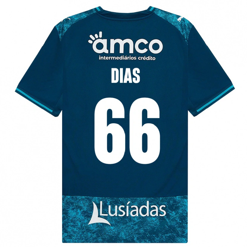 Danxen Dames Gonçalo Dias #66 Donkerleigrijs Mediumturquoise Uitshirt Uittenue 2026/27 T-Shirt