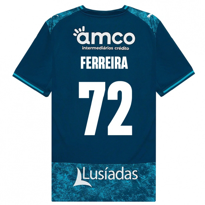 Danxen Dames André Ferreira #72 Donkerleigrijs Mediumturquoise Uitshirt Uittenue 2026/27 T-Shirt