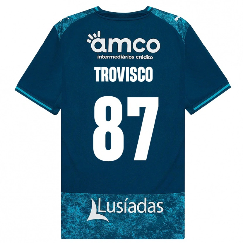 Danxen Dames João Trovisco #87 Donkerleigrijs Mediumturquoise Uitshirt Uittenue 2026/27 T-Shirt