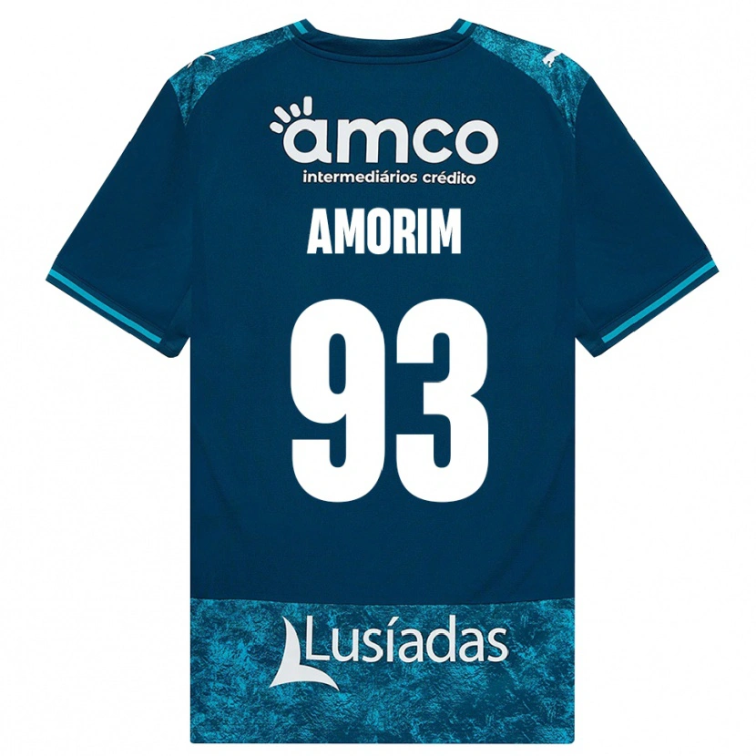 Danxen Dames Renato Amorim #93 Donkerleigrijs Mediumturquoise Uitshirt Uittenue 2026/27 T-Shirt