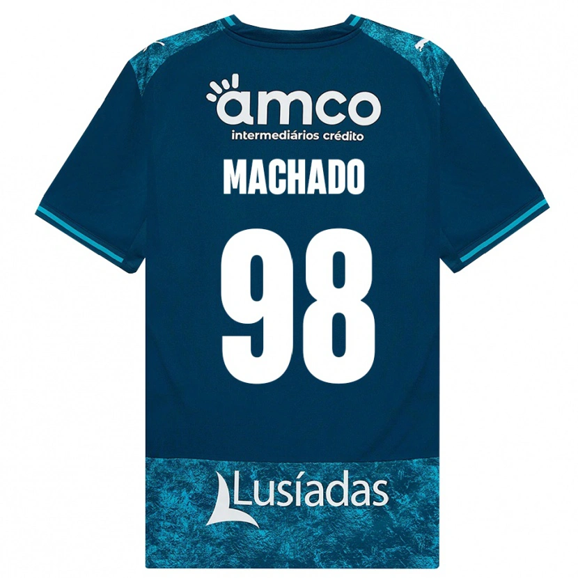 Danxen Dames Gonçalo Machado #98 Donkerleigrijs Mediumturquoise Uitshirt Uittenue 2026/27 T-Shirt