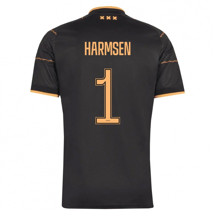 Danxen Dames Tymo Harmsen #1 Zwart Oranje Uitshirt Uittenue 2026/27 T-Shirt