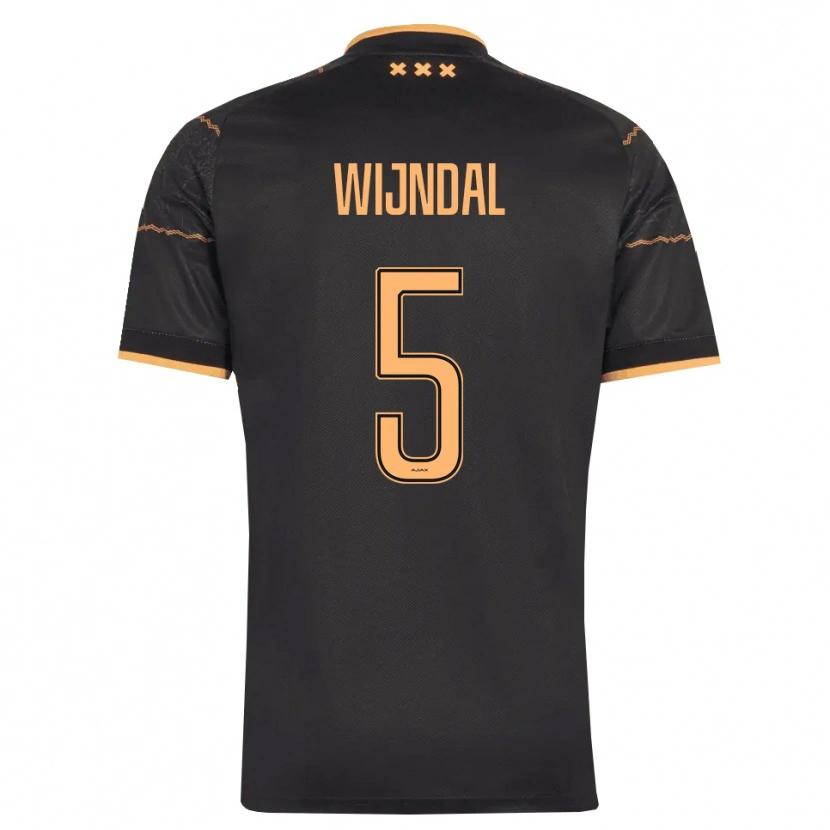 Danxen Dames Owen Wijndal #5 Zwart Oranje Uitshirt Uittenue 2026/27 T-Shirt