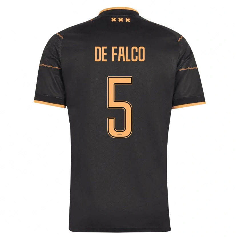 Danxen Dames Sinclair De Falco #5 Zwart Oranje Uitshirt Uittenue 2026/27 T-Shirt