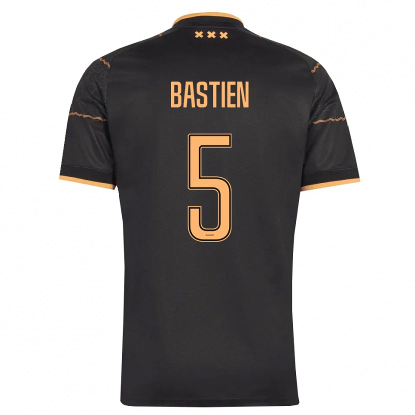Danxen Dames Joshua Bastien #5 Zwart Oranje Uitshirt Uittenue 2026/27 T-Shirt