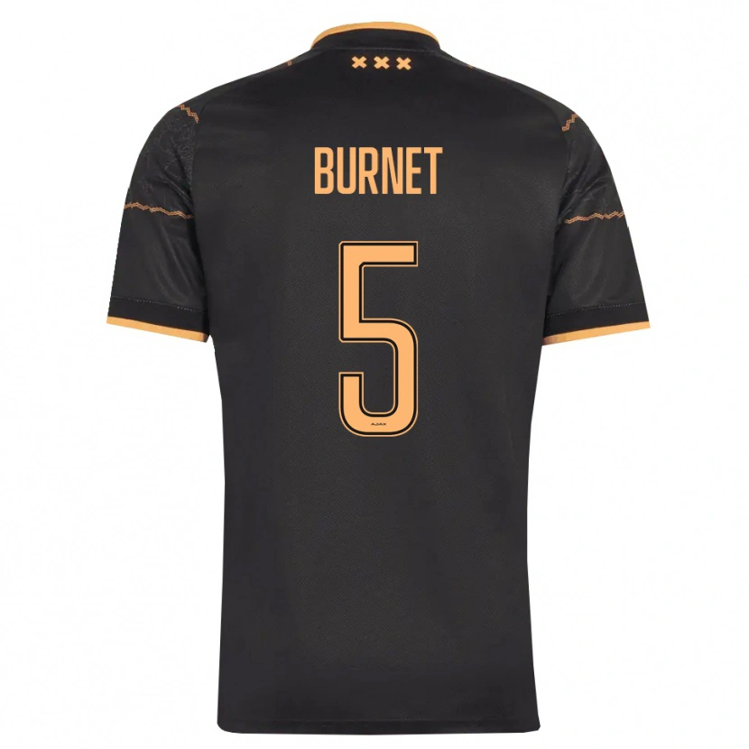 Danxen Dames Lorenzo Burnet #5 Zwart Oranje Uitshirt Uittenue 2026/27 T-Shirt