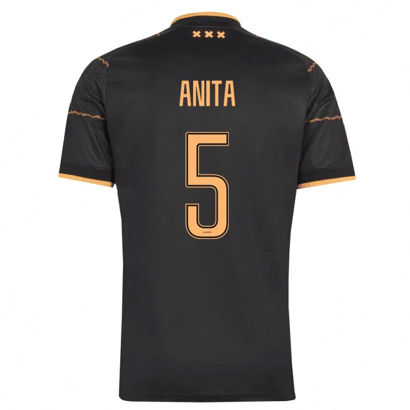 Danxen Dames Vurnon Anita #5 Zwart Oranje Uitshirt Uittenue 2026/27 T-Shirt