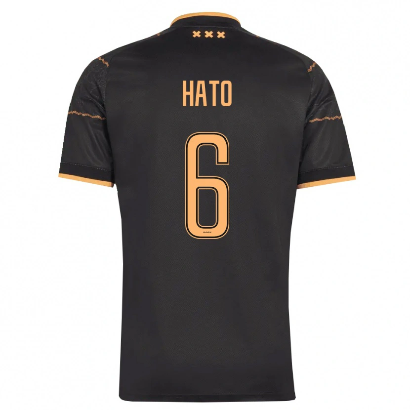 Danxen Dames Elgyn Hato #6 Zwart Oranje Uitshirt Uittenue 2026/27 T-Shirt