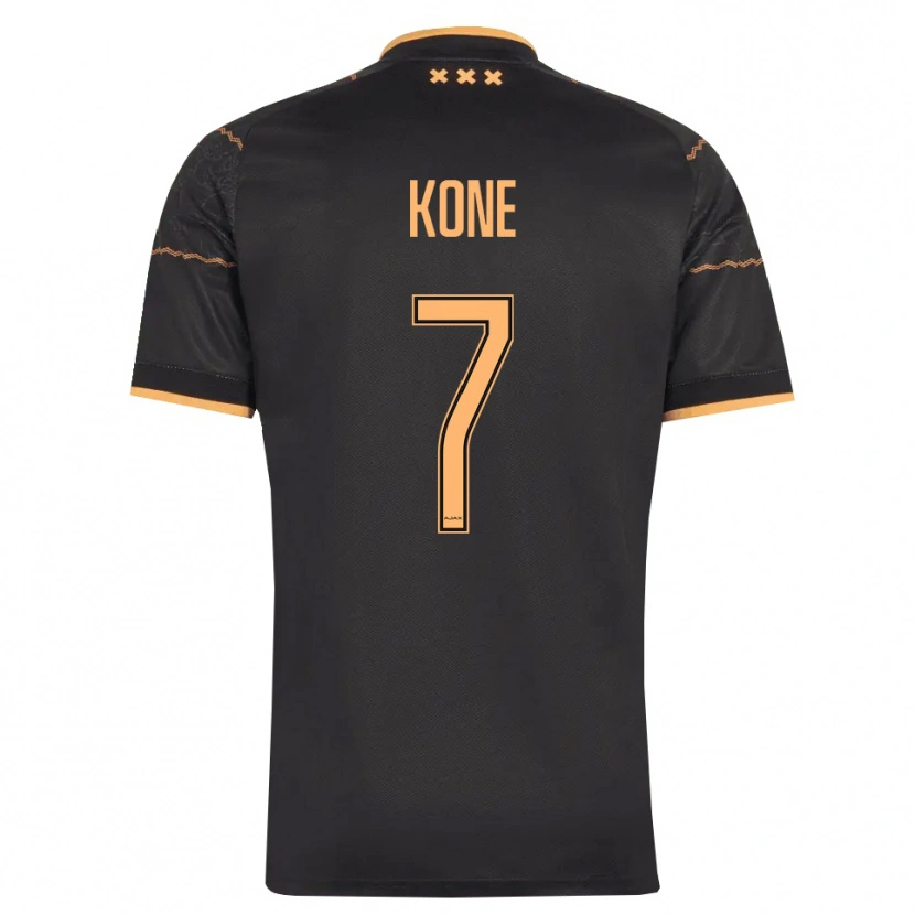Danxen Dames Samory Kone #7 Zwart Oranje Uitshirt Uittenue 2026/27 T-Shirt