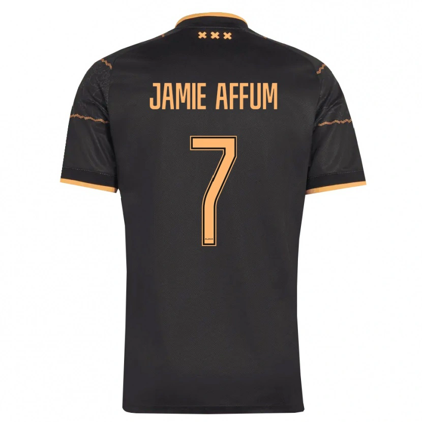 Danxen Dames Deonell Jamie Affum #7 Zwart Oranje Uitshirt Uittenue 2026/27 T-Shirt