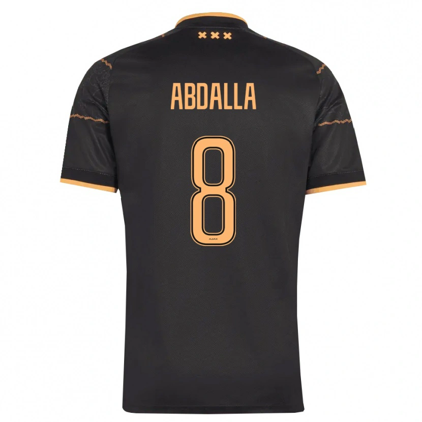 Danxen Dames Mohamed Abdalla #8 Zwart Oranje Uitshirt Uittenue 2026/27 T-Shirt