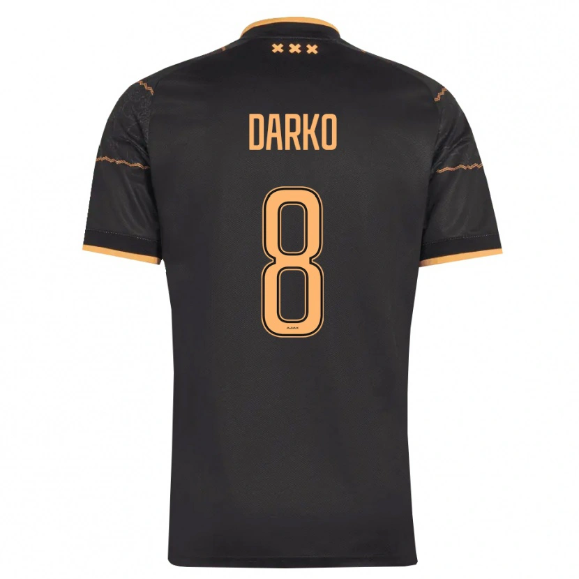 Danxen Dames Denzel Darko #8 Zwart Oranje Uitshirt Uittenue 2026/27 T-Shirt