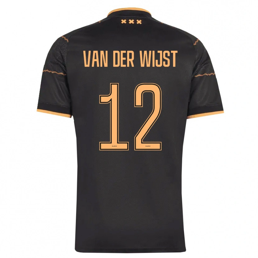Danxen Dames Giovanni Van Der Wijst #12 Zwart Oranje Uitshirt Uittenue 2026/27 T-Shirt