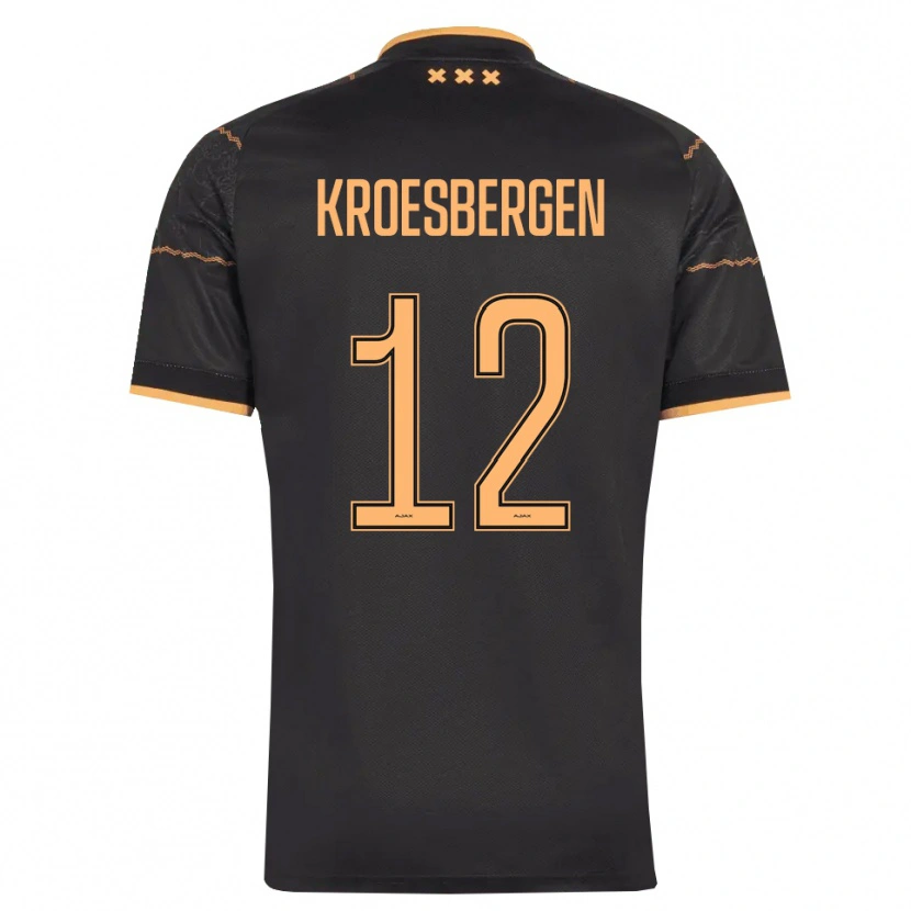 Danxen Dames Branko Kroesbergen #12 Zwart Oranje Uitshirt Uittenue 2026/27 T-Shirt