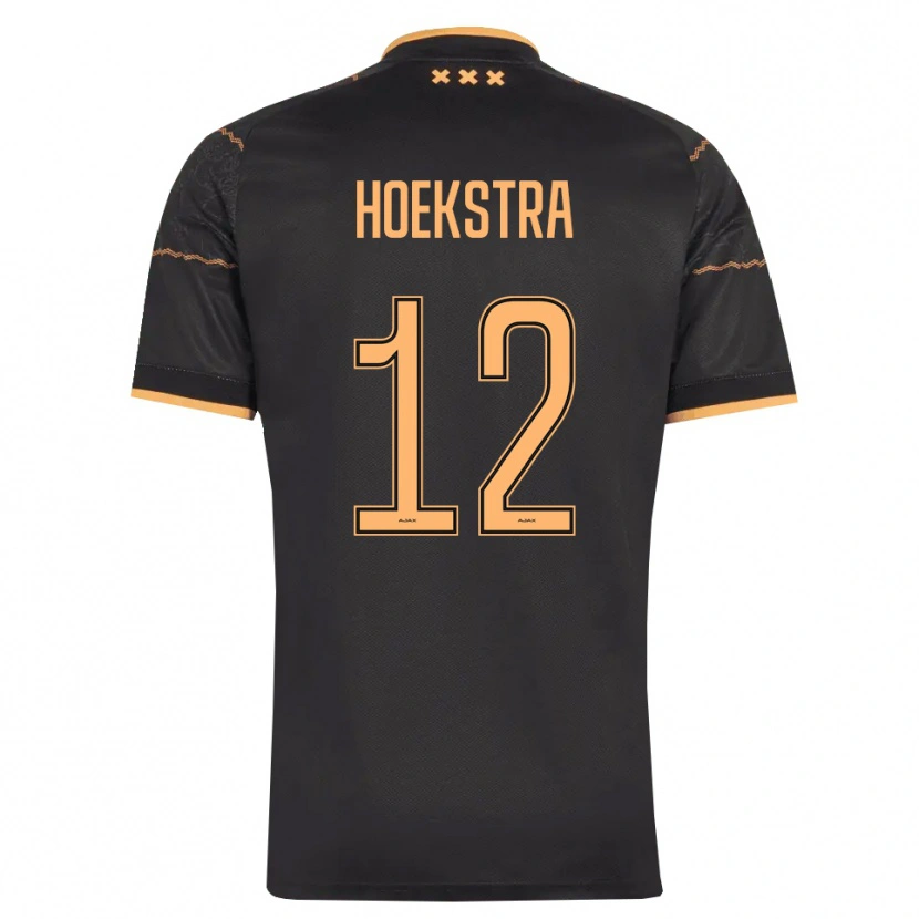 Danxen Dames Isabelle Hoekstra #12 Zwart Oranje Uitshirt Uittenue 2026/27 T-Shirt
