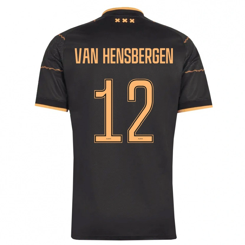 Danxen Dames Jade Van Hensbergen #12 Zwart Oranje Uitshirt Uittenue 2026/27 T-Shirt