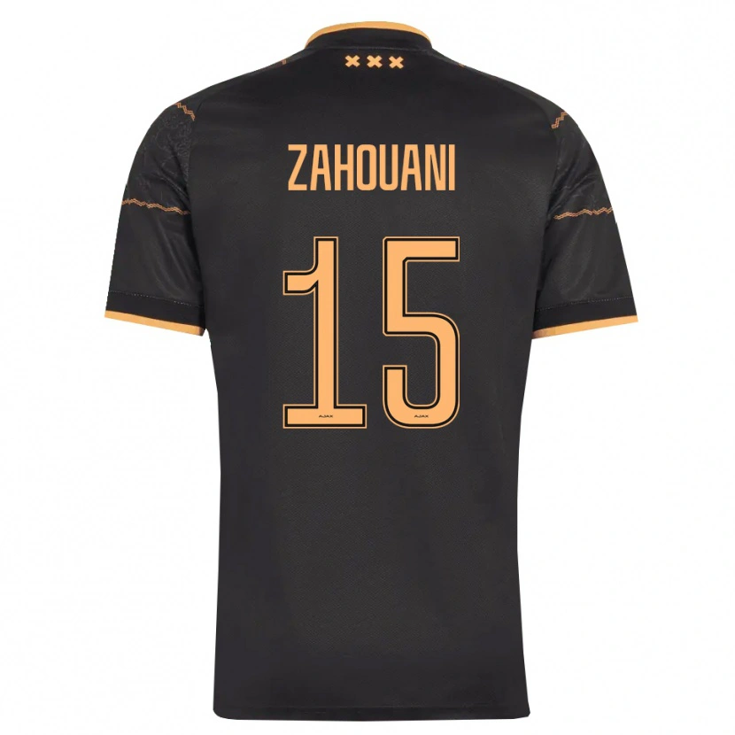 Danxen Dames Fouad Zahouani #15 Zwart Oranje Uitshirt Uittenue 2026/27 T-Shirt