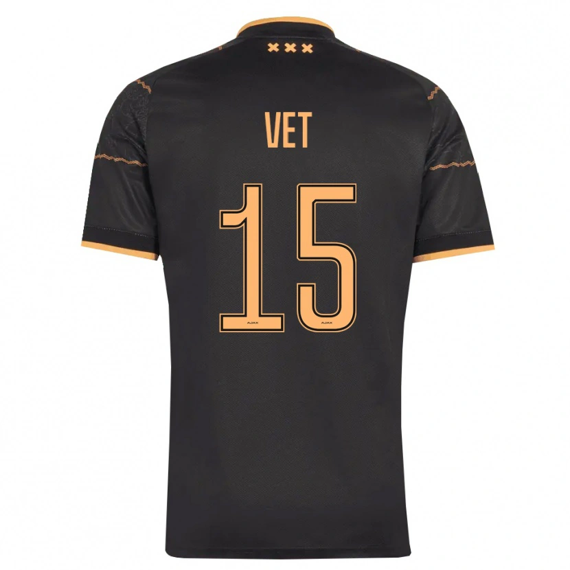 Danxen Dames Javier Vet #15 Zwart Oranje Uitshirt Uittenue 2026/27 T-Shirt