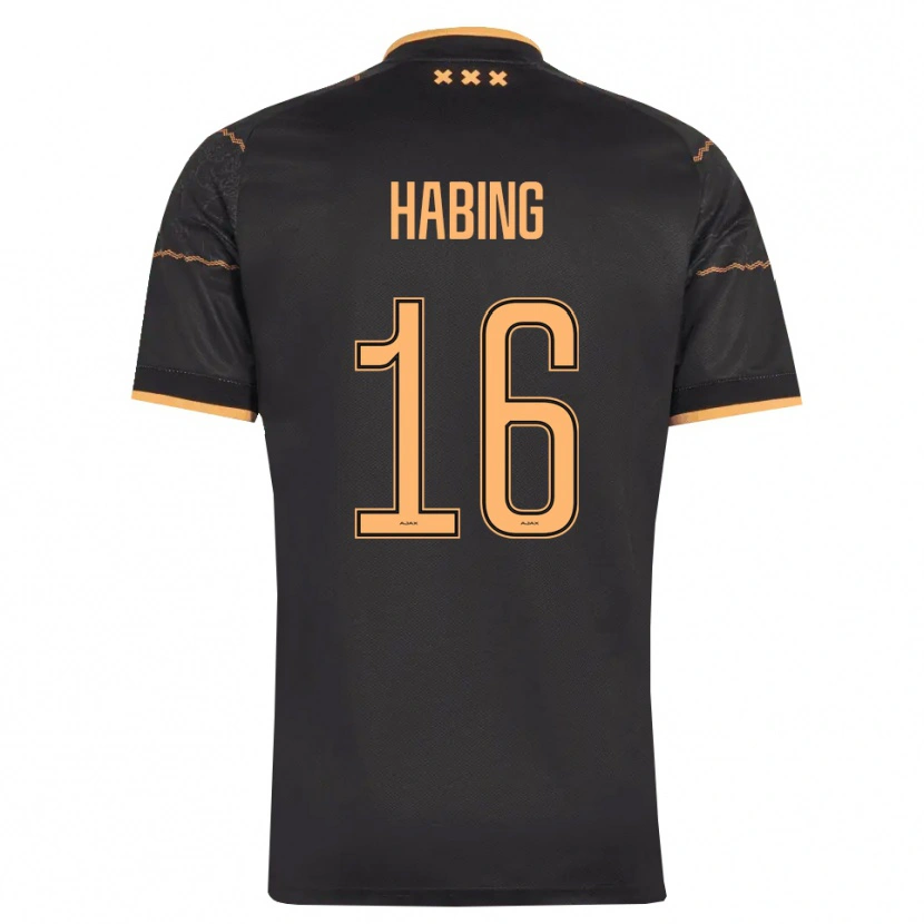 Danxen Dames Youri Habing #16 Zwart Oranje Uitshirt Uittenue 2026/27 T-Shirt