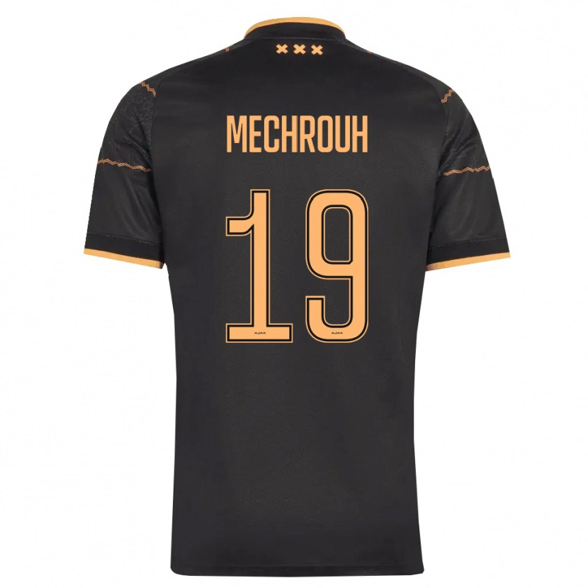 Danxen Dames Elias Mechrouh #19 Zwart Oranje Uitshirt Uittenue 2026/27 T-Shirt
